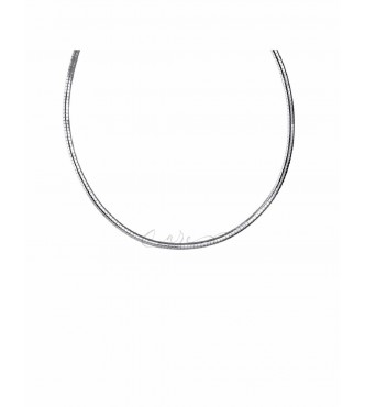 VIDAL VIDAL COLLAR ANCHO-6MM 38+5CM PLATEADO