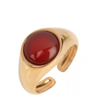 VIDAL VIDAL ANILLO RED AGATA 9MM T-16/20