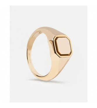 PDPAOLA AN01-627-16 ANILLO OCTET STAMP GOLD