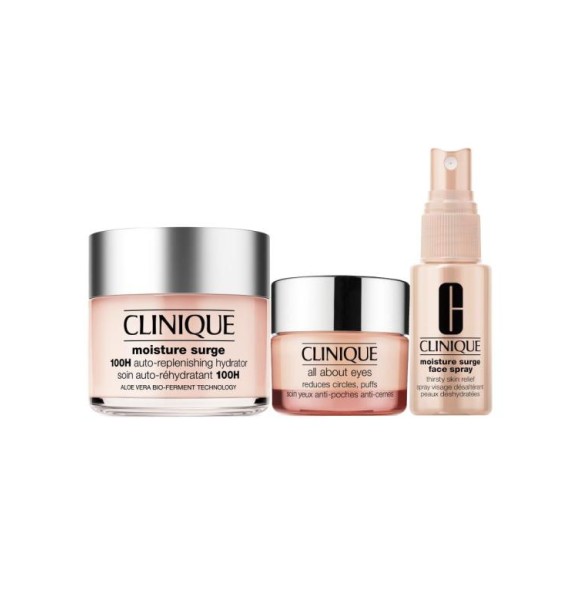 CLINIQUE Cliniq Moi. Surge V0FF01 SET 1 PC Set cont.: Moisture Surge 100h Auto-Replenishing Hydrator Moisturizing Cream 125 ml + Moisture Surge Face Spray 30 ml + All About Eyes Eye Cream 15 ml (Ref.71348)