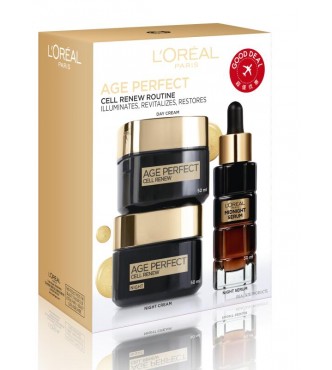 L.Oréal Paris Age Perfect Cell Renew Set cont.: 1x Cell Day Cream 50 ml + 1x Cell Night Cream 50 ml + 1x Serum 30 ml 1PC