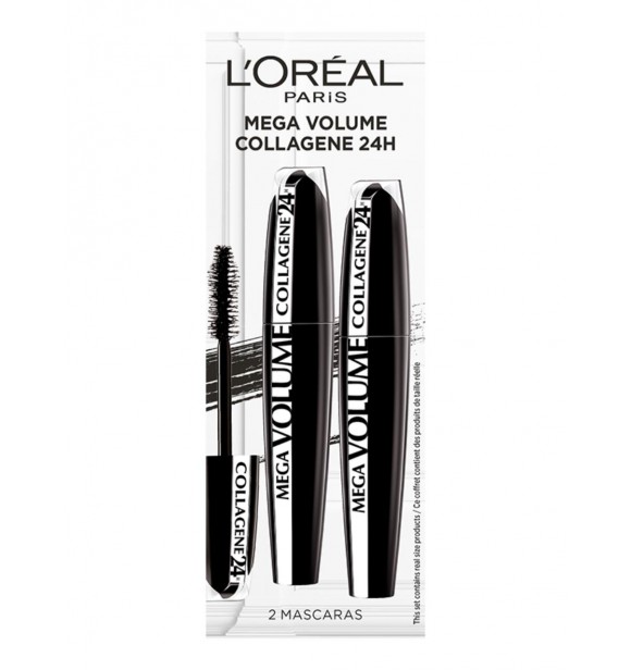 L.ORÉAL PARIS L.Oréa TM742800 MA SET 1 PC Duo cont.: 2x Mascara Mega Volume Collagene 24 N° 1 Black 9 ml (Ref.539484)