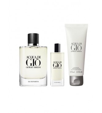 GIORGIO ARMANI Acqua di Giò pour Homme Set cont.: Shower Gel 75 ml + Eau de Parfum 15 ml + Eau de Parfum Refilll 125 ml