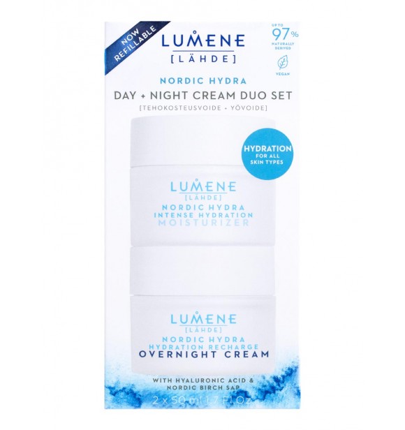 LUMENE Lumene Nordic 85860 SET 1 PC Set cont.: Intense Hydration Moisturizer 50 ml (Ref.1535222) + Hydration Recharge Overnight Cream 50 ml