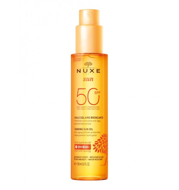 NUXE Nuxe Sun VN063001 SUNCR 150 ML Tanning Sun Oil Spray SPF 50