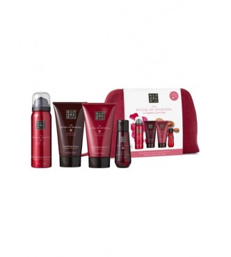 Rituals Ayurveda Set cont.: Shampoo 30 ml + Conditioner 70 ml + Foaming Shower Gel 50 ml + Dry Oil 30 ml + Pouch 1 PC