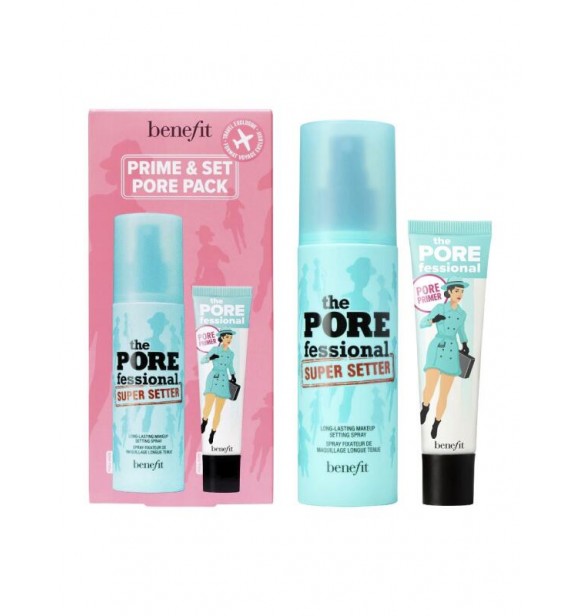 Benefit Make-Up Set Prime and Pore Set cont.: The POREfessional Primer 22 ml + The POREfessional Super Setter 120 ml (Ref,1472386) 1PC