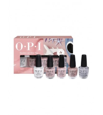 OPI OPI 99350174127 NL SET 1 PC Set cont.: Nail Polish Alpine Snow 3,
75 ml + Nail Polish Bubble Bath 3,75 ml + Nail Polish Passion 3,75 ml + Nail Polish Barefoot Barcelona 3,75 ml + Rapid Dry Top Coat 3,75 ml