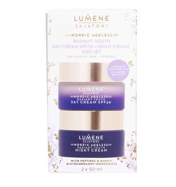 LUMENE Lumene Nordic 86338 SET 1 PC Set cont.: Nordic Ageless Day Cream 50 ml + Nordic Ageless Night Cream 50 ml