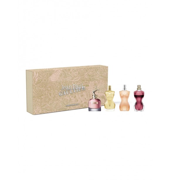 JEAN PAUL GAULTIER JPG 65200600 COFF 1 PC Coffret cont.: La Belle Eau de Parfum 6 ml + Scandal Eau de Parfum 6 ml + Classique Eau de Toilette 6 ml + Divine Eau de Parfum 6 ml