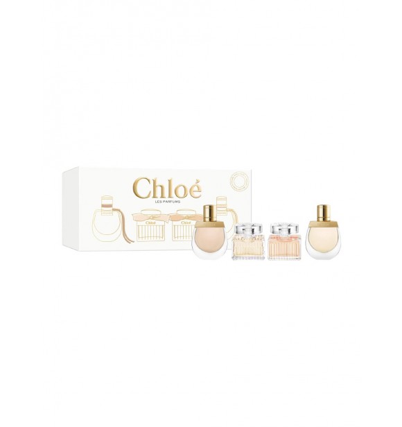 CHLOÉ Chloé Mixed 99350195204 COFF 1 PC Coffret cont.: Nomade Eau de Parfum 5 ml + Nomade Eau de Toilette 5 ml + Signature Eau de Parfum 5 ml + Eau de Toilette 5 ml