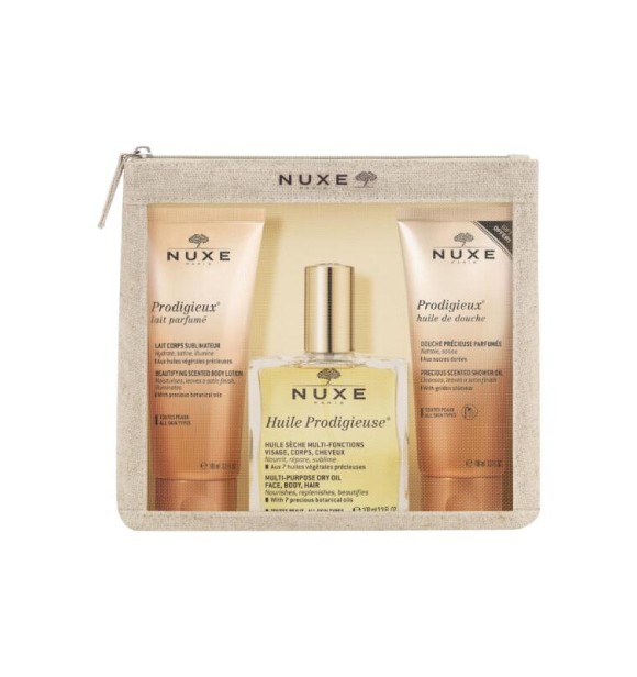 NUXE Nuxe Mixed VNM02348 SET 1 PC Travel Beautiful Set cont.: Prodigieux Scented Body Lotion 100 ml + Huile Prodigieuse Oil 100 ml + Prodigieux Shower Oil 100 ml (for free)