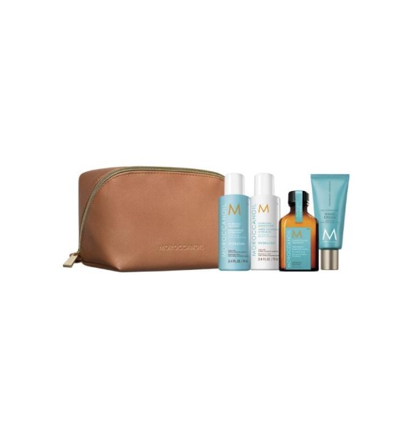 MOROCCANOIL Morocc Hair TRAVEL24CEE SET 1 PC Set cont.: Hydrating Shampoo 70 ml + Hydrating Conditioner 70 ml + Morrocanoil Treatment Original 25 ml + Hand Cream 40 ml