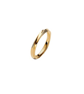 PANDORA 163888C00 Twisted 14k gold-plated ring