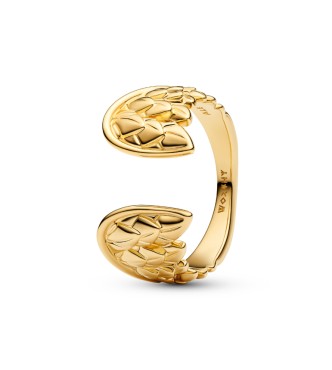 164222C00-48 Marvel Thor wings 14k gold-plated ring