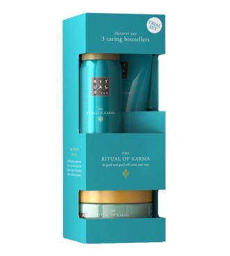 RITUALS Ritual Karma 1118526 SET 1 PC Set cont.: 48h Hydrating Body Cream 70 ml + Foaming Shower Gel 50 ml + Softening Body Scrub 125 g