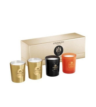 ATKINSONS Atkin Mixed Lines 31177B SET 1 PC The British Collection Set cont.: Amber Glory Scented Candle 75 g + Caramel Fever Scented Candle 75 g + Velvet Crush Scented Candle 75 g + A Walk In The Cotswalds Scented Candle 75 g