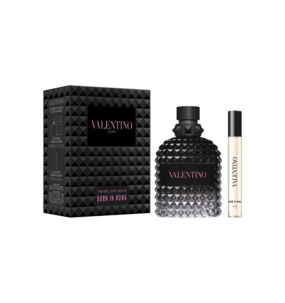 VALENTINO Valent Born in Ro TM764000 SET 1 PC Uomo Set cont.: Eau de Toilette 100 ml (Ref.1387659) + Eau de Toilette 10 ml