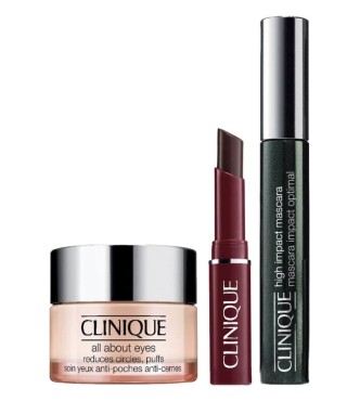 CLINIQUE Cliniq Mixed VBYZ01 SET 1 PC Set cont.: All About Eyes Eye Cream 15 ml (Ref.71348) + HiRef.Impact Mascara Black 7 ml (Ref.665559) + Lipstick Black Honey Mini 1,
2 g