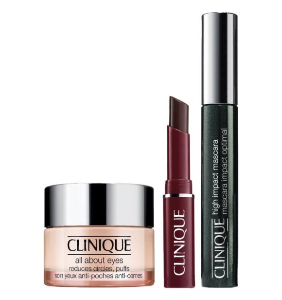 CLINIQUE Cliniq Mixed VBYZ01 SET 1 PC Set cont.: All About Eyes Eye Cream 15 ml (Ref.71348) + HiRef.Impact Mascara Black 7 ml (Ref.665559) + Lipstick Black Honey Mini 1,
2 g