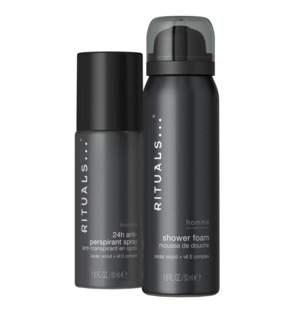 RITUALS Ritual Homme 1119000 SET 1 PC Set cont.: Foaming Shower Gel 50 ml + Anti-Perspirant Spray 50 ml
