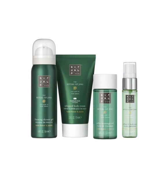 RITUALS Ritual Jing 1121086 SET 1 PC Set cont.: Foaming Shower Gel 50 ml + Whipped Body Cream 70 ml + Massage Oil 50 ml + Pillow and Body Mist 20 ml