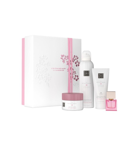 RITUALS Ritual Sakura 1120203 SET 1 PC Set cont.: Foaming Shower Gel 200 ml + Body Scrub 125 g + Body Cream 100 ml + Eau de Parfum 15 ml