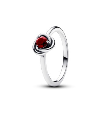 192993C01-56 Sterling silver ring with salsa red crystal