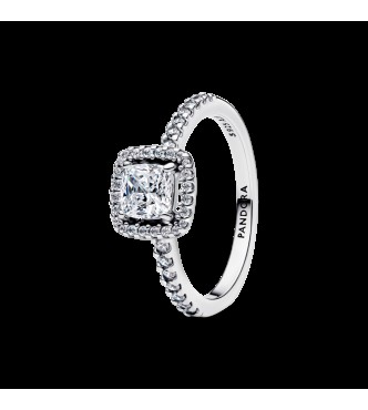 PANDORA 193555C02 Anillo de plata de ley con circonita cúbica transparente