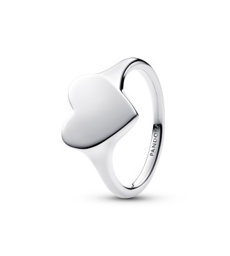 193988C00-54 Engravable heart sterling silver ring