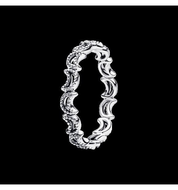 PANDORA 194258C00 Anillo de plata de ley con forma de luna