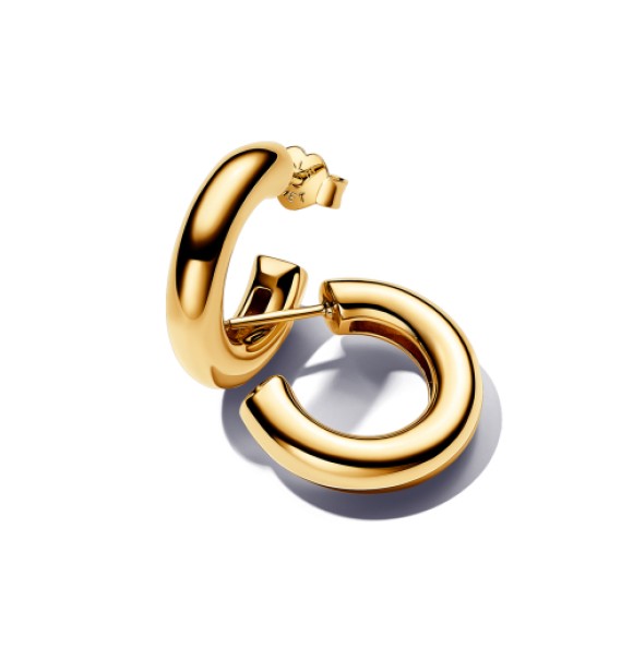 263266C00 14k Gold-plated hoop earrings
