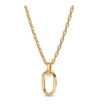 364083C00-70 14k gold-plated large openable link pendant necklace