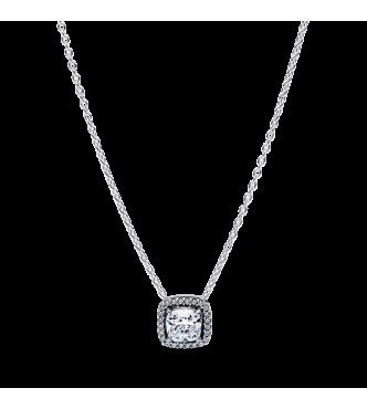 PANDORA 393560C02 Collar de plata de ley con circonitas cúbicas transparentes