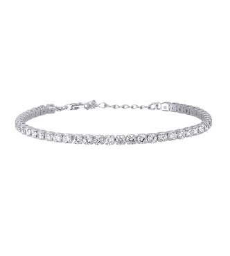 Pulsera de plata 925, rodiada con circonitas