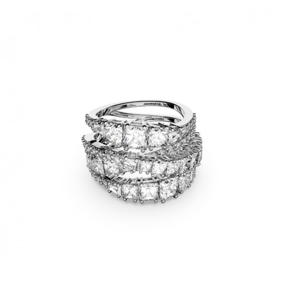 SWAROVSKI TWIST:RING WRAP CZWH/RHS FULL PAVE 58