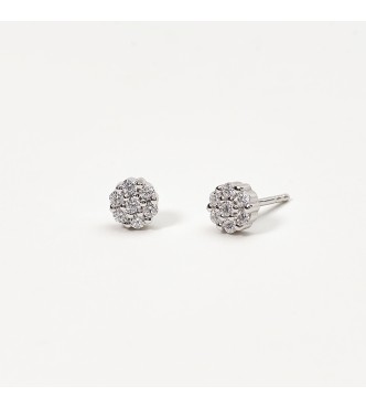 Pendientes de plata 925 rodiada con circonitas 1,
75 mm