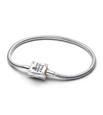 564379C01-21 Disney Princess sterling silver and 14k gold-plated bracelet with 0.012 ct TW G-I VS+ round brilliant very good cut lab-grown diamond