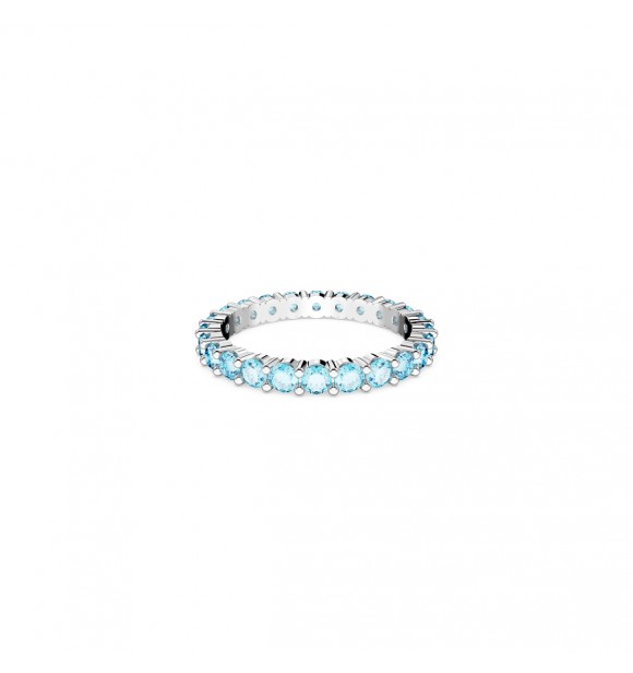 SWAROVSKI MATRIX:RING AQUA BLU/RHS 52