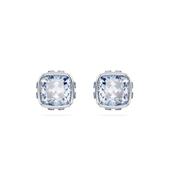 SWAROVSKI BIRTHSTONE:PE STUDS MAR BLU/RHS