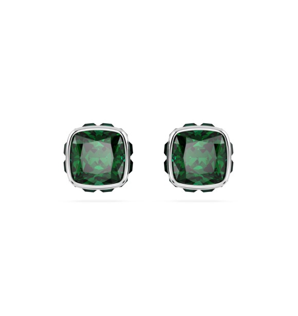 SWAROVSKI BIRTHSTONE:PE STUDS MAY GRE/RHS