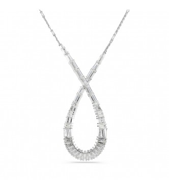 SWAROVSKI COLGANTE HYPERBOLA, TALLAS MIXTAS,
 SIMBOLO DEL INFINITO BLANCO, BAÑO DE RODIO