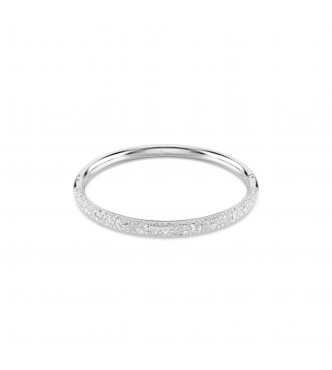 SWAROVSKI PULSERA SUBLIMA, PAVE NIEVE, BLANCO,
 BAÑO DE RODIO