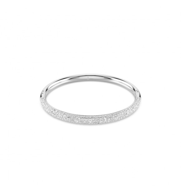 SWAROVSKI PULSERA SUBLIMA, PAVE NIEVE, BLANCO,
 BAÑO DE RODIO
