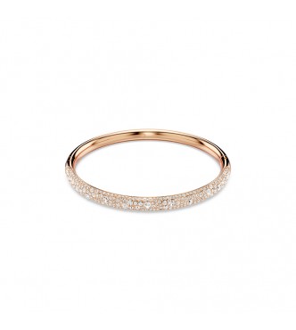 SWAROVSKI PULSERA SUBLIMA, PAVE NIEVE, BLANCO,
 BAÑO TONO ORO ROSA