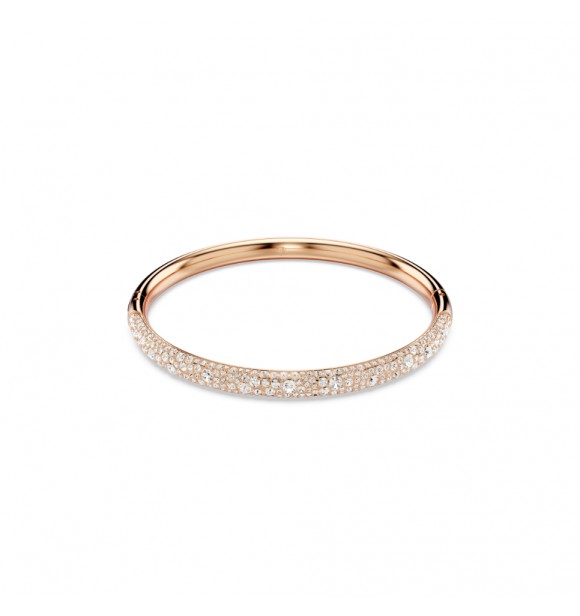 SWAROVSKI PULSERA SUBLIMA, PAVE NIEVE, BLANCO,
 BAÑO TONO ORO ROSA