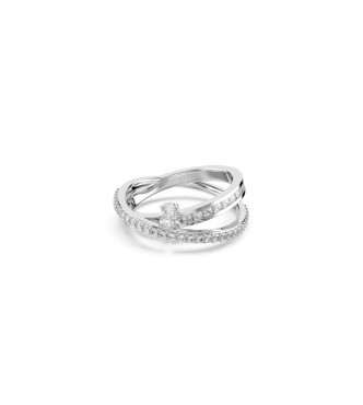 SWAROVSKI ANILLO HYPERBOLA, TALLAS MIXTAS,
 BLANCO, BAÑO DE RODIO