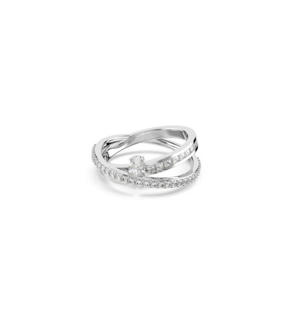SWAROVSKI 5691230 HYPERBOLA:ANILLO 2 ROW WHITE/RHS 58