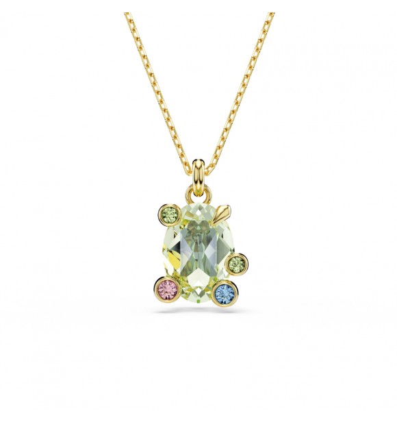 SWAROVSKI COLGANTE GEMA, TALLAS MIXTAS MULTICOLOR,
 BAÑO TONO ORO
