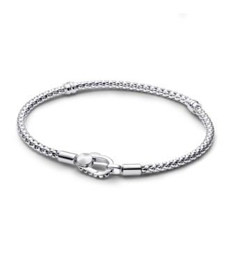 593681C00-18 Studded chain sterling silver bracelet